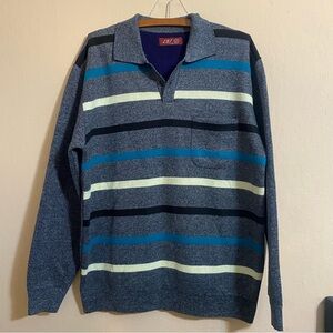 Lbj LG unisex striped sweater with pocket